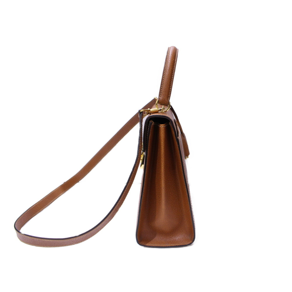 GUCCI Ladylock 2way handbag shoulder bag brown Camel Tan lock - Picture 4 of 7